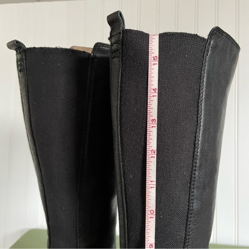 Frye MOLLY GORE Riding Boots in Black Buffalo Leather *Mexico* - Picture 7 of 10